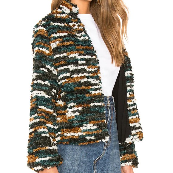 TULAROSA Inori Textured Coat Hunter Green - Picture 2 of 7